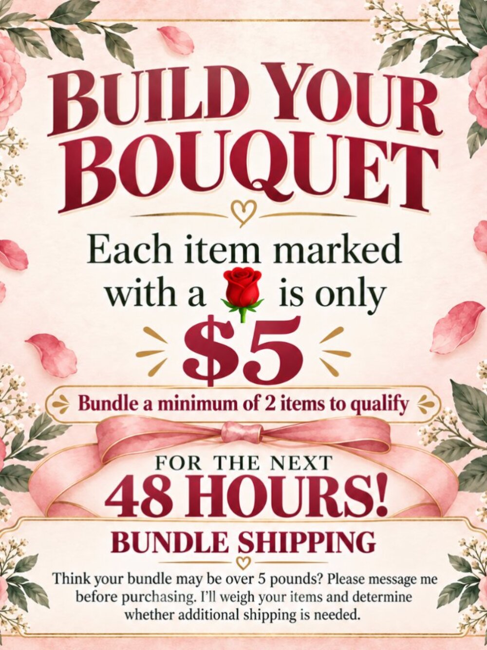 $5 Closet Sale for the next 48hrs!!!